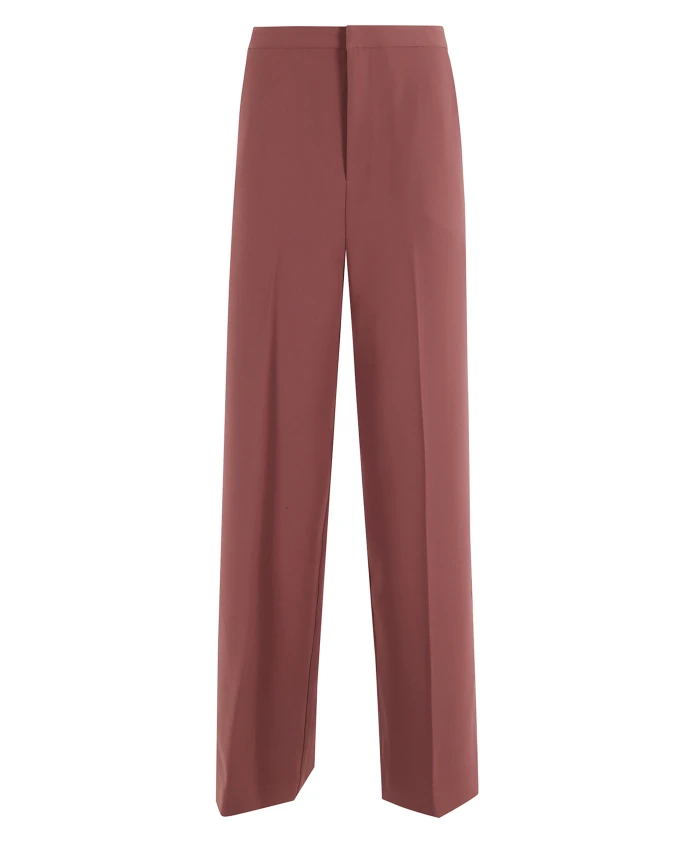 

Брюки прямого кроя с высокой талией, цвет махагоновый. Isabelle Blanche, красный