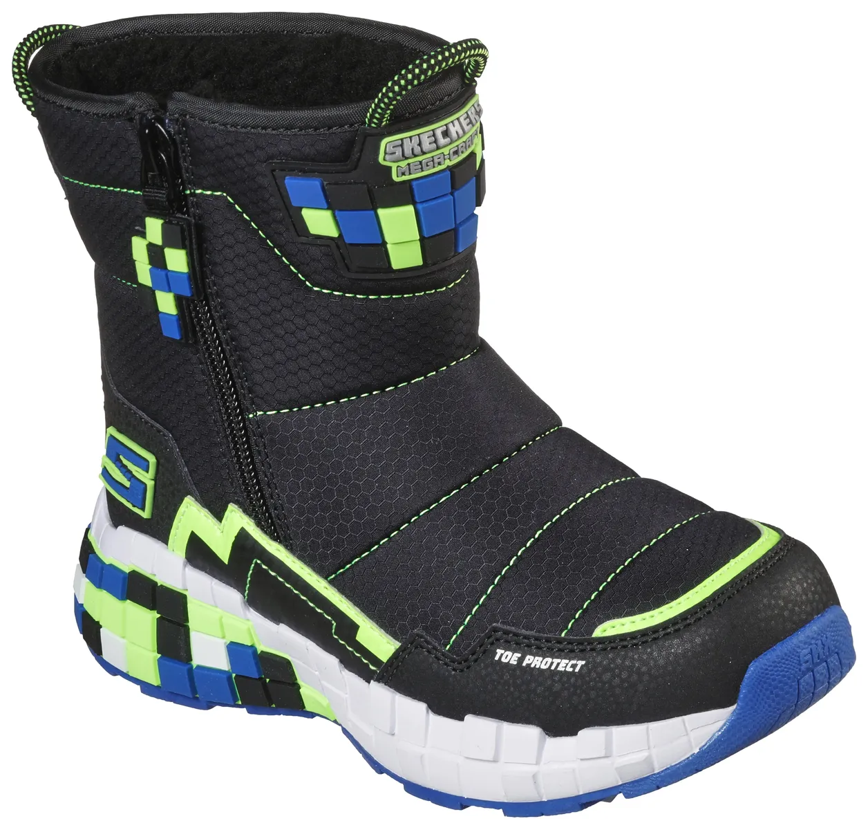 

Skechers Детские зимние ботинки "MEGA-CRAFT FLASH BREEZE", на молнии Skechers Kids, синий