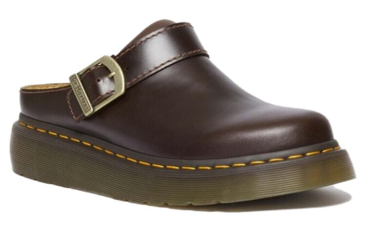 Мюли Dr. Martens Laketen с ремешком на пятке Dr.Martens, коричневый/красный — фото 2