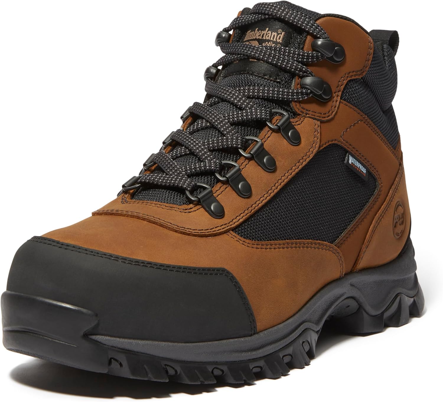 

Timberland PRO мужские промышленные походные ботинки Keele Ridge со стальным мыском и водонепроницаемостью, Brown/Black