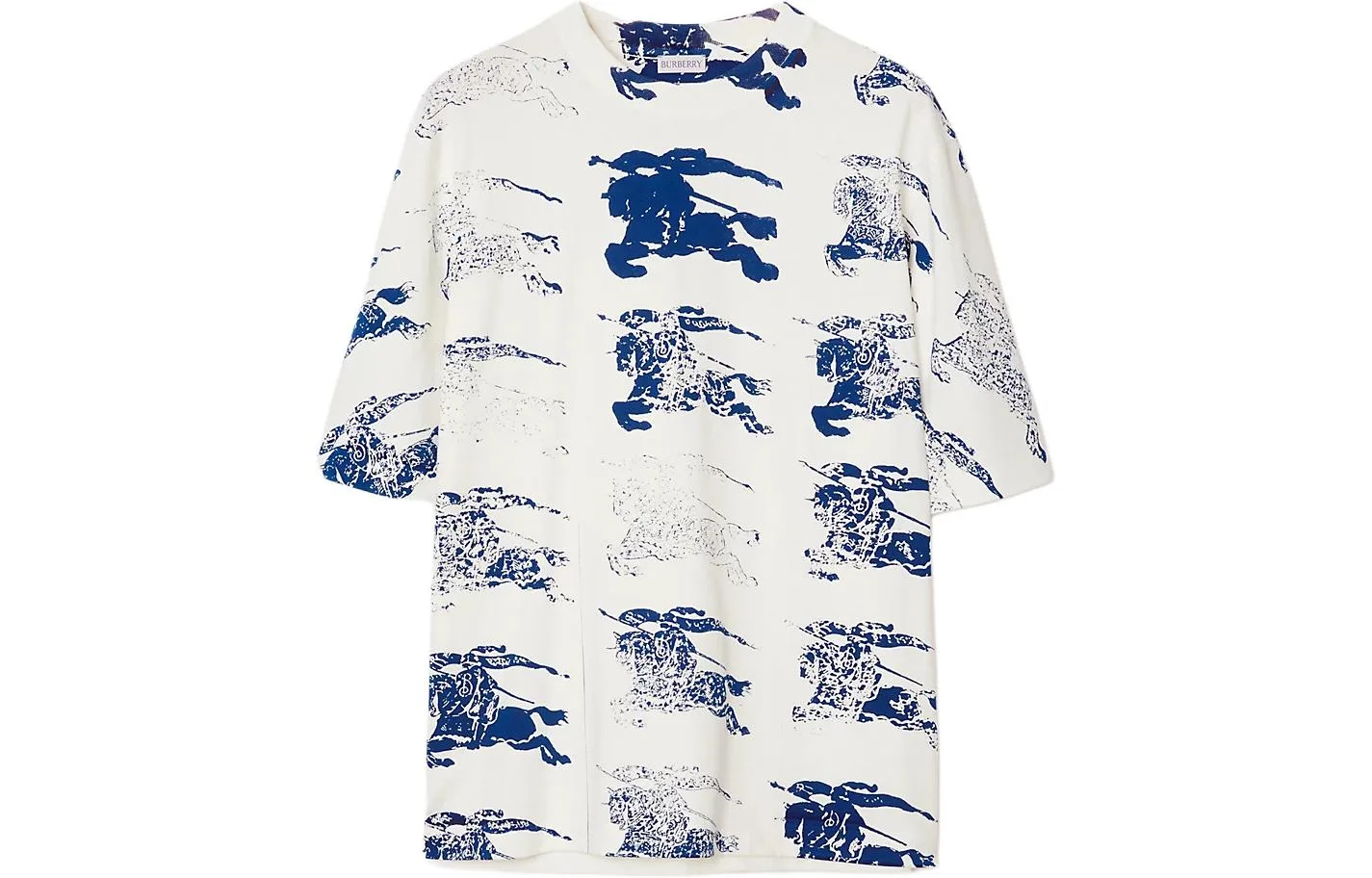 Футболка Ekd stamp Burberry, с принтом, цвет Raindrop Color — фото 3