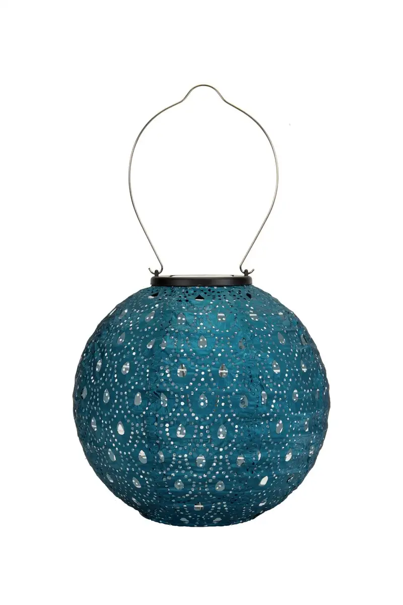 

Светодиодный фонарь Pauleen "Sunshine Charm Lantern Solar blue Tyvek Fleece", 1 пламя Ø 20,0 см, Высота: 20,0 см, синий