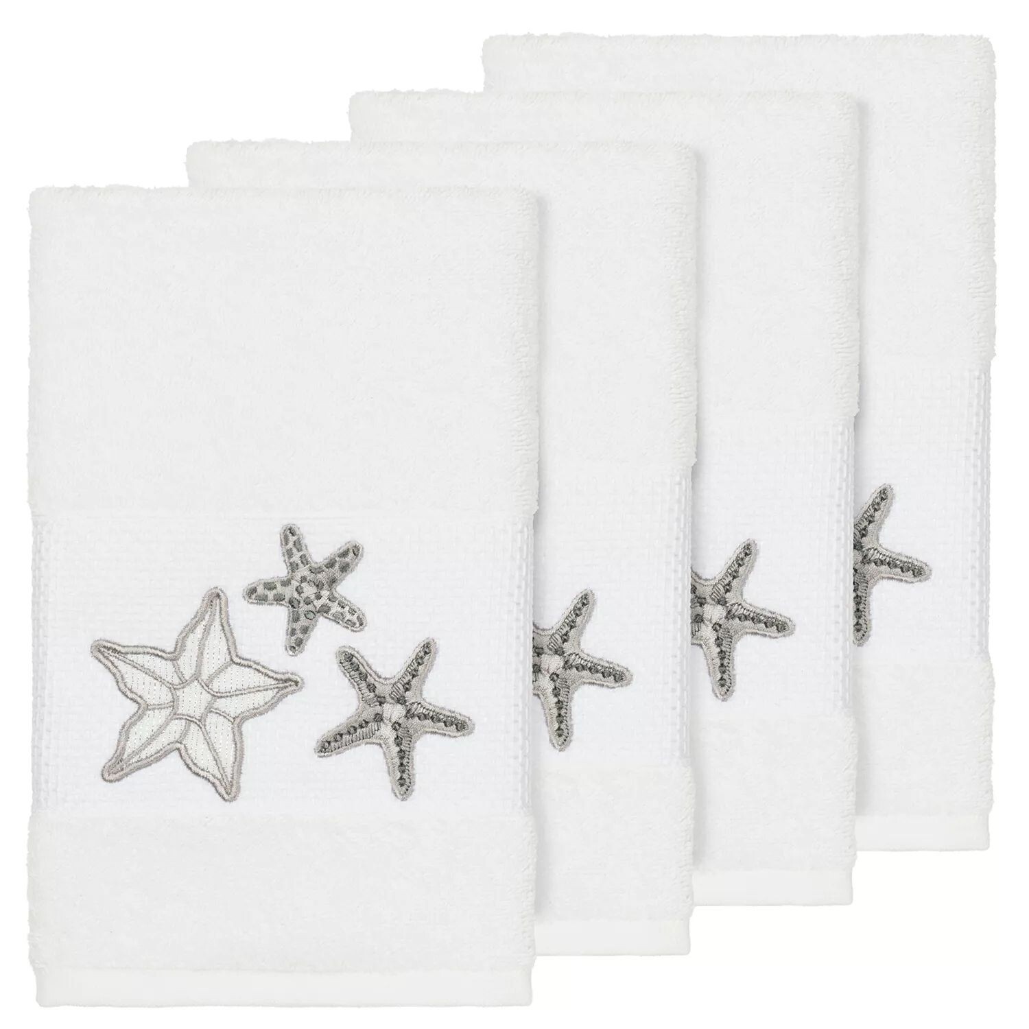 

Linum Home Textiles Набор украшенных полотенец для рук Lydia, белый