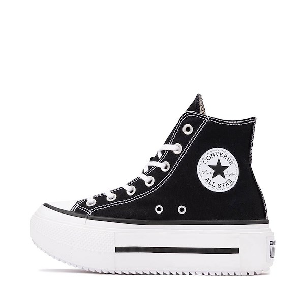 Кроссовки Converse Chuck Taylor All Star Lift Double Stack High-Top Sneaker, черный/белый