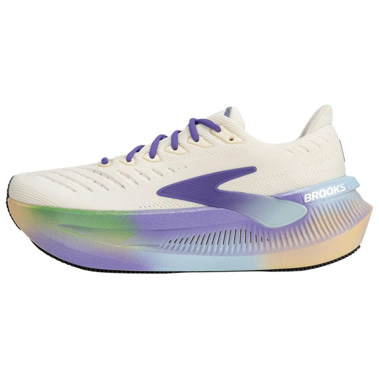 Brooks Glycerin Max Running Shoes мужские бежево-фиолетовые
