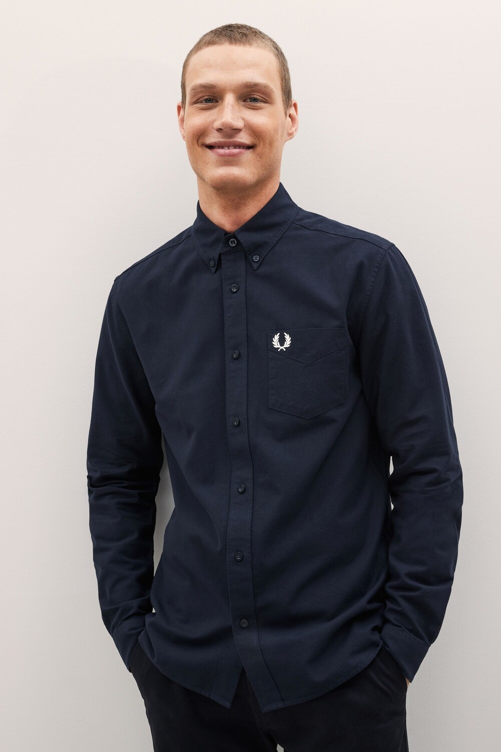 

Оксфордская рубашка Fred Perry, синий