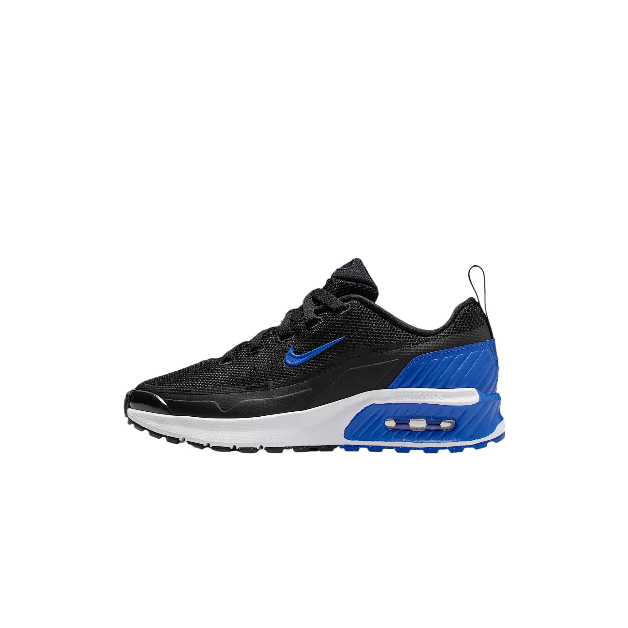Nike Кроссовки для бега Air Max BIA с амортизацией и вентиляцией низкие детские черный/royal blue подростковые