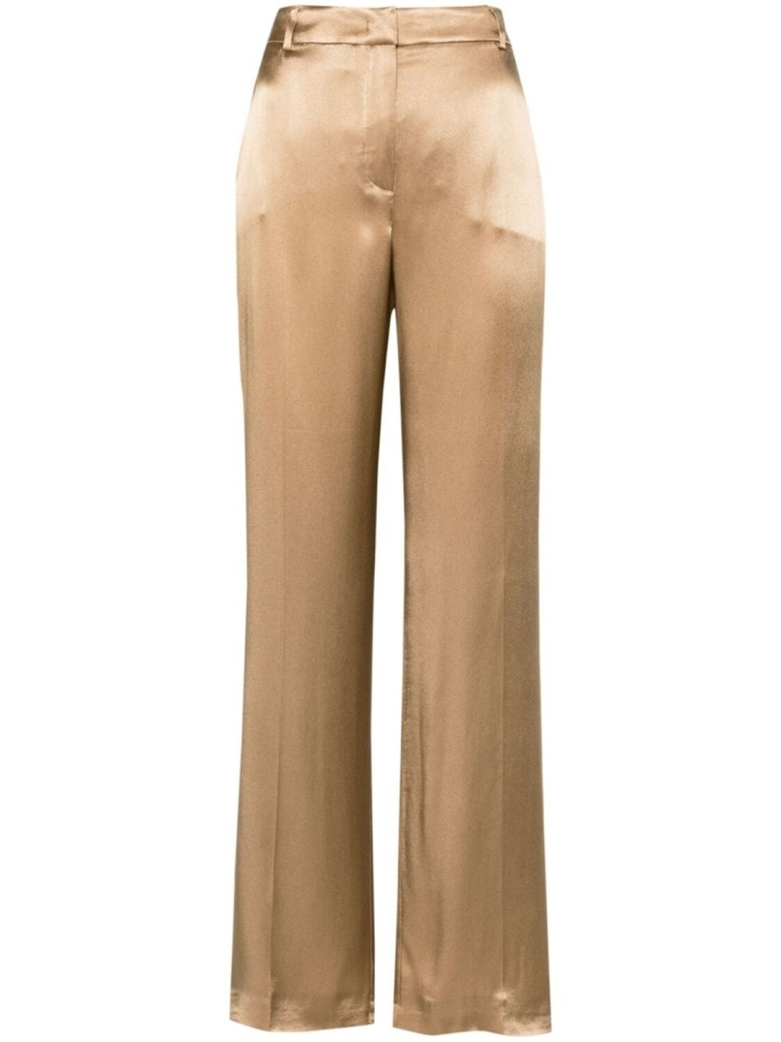 

Alberta Ferretti атласные брюки прямого кроя, коричневый