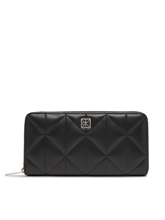 

Кошелек Quilted Long Zip Around LV04F1122G Calvin Klein, черный