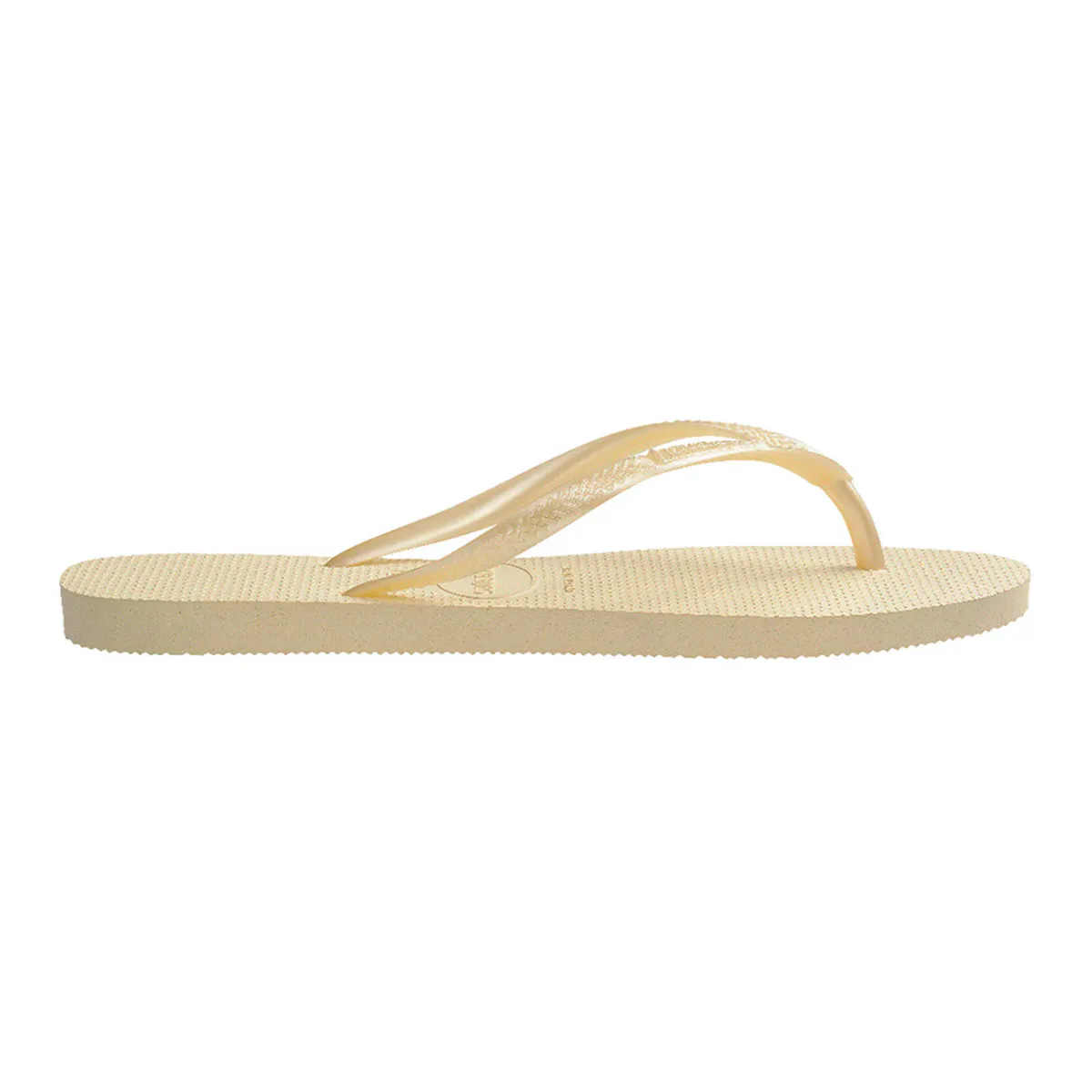Женские шлепанцы Hav. Тонкий масляный крем 412 Havaianas, натуральный — фото 4
