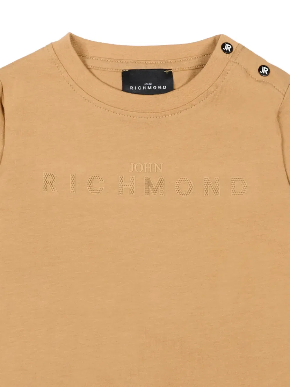 Футболка с коротким рукавом и тиснением John Richmond Junior, нейтральный — фото 3