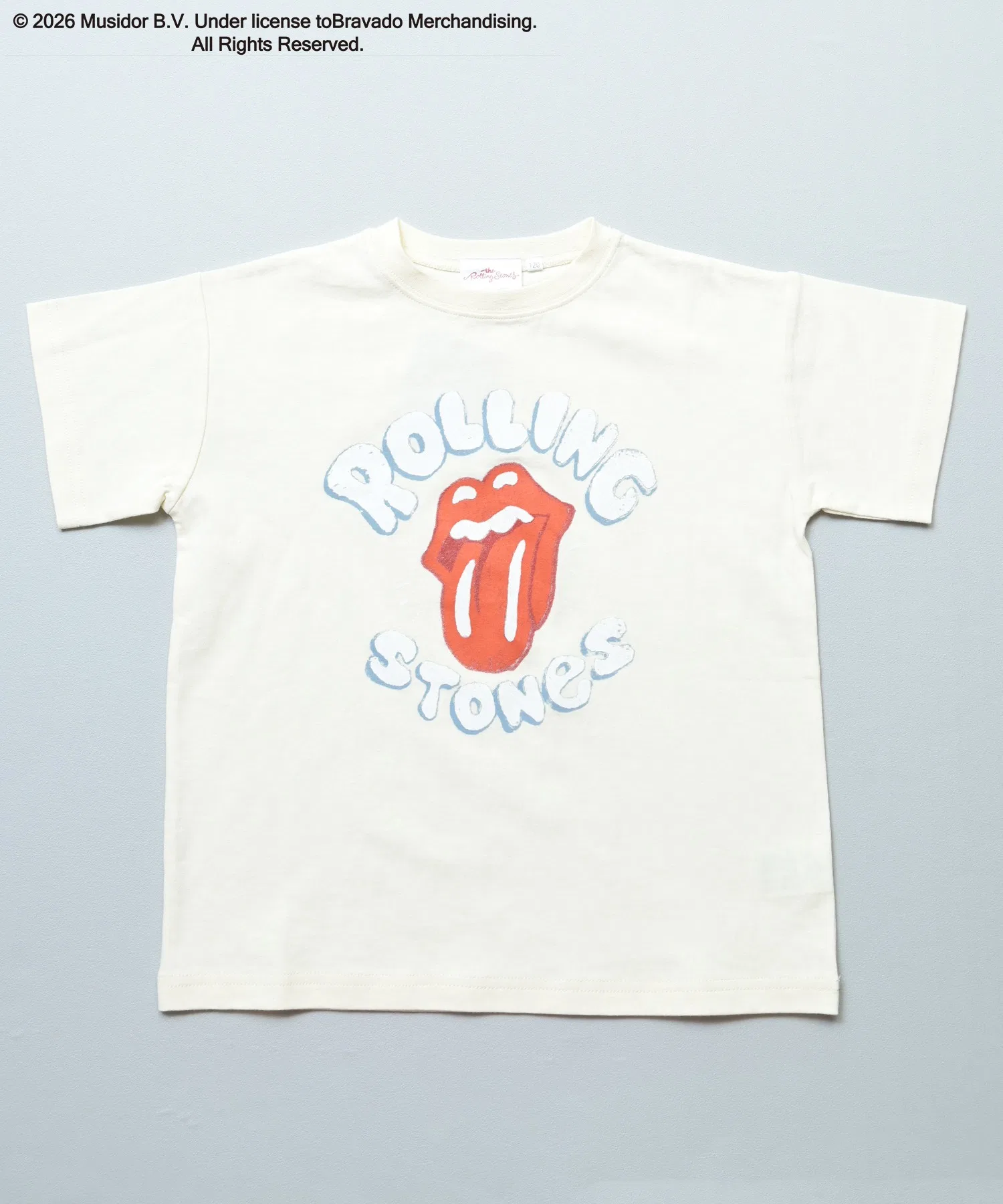 Детская футболка с принтом The Rolling Stones MARKEY'S белая — фото 3