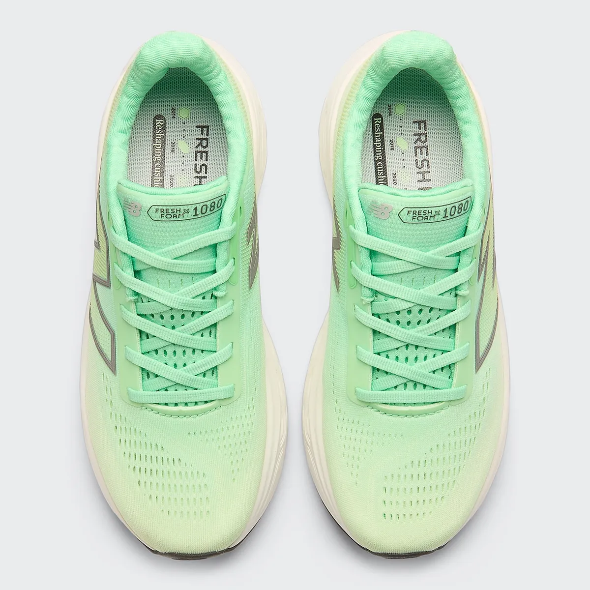 Женские беговые кроссовки W1080F14 New Balance, зеленый — фото 3