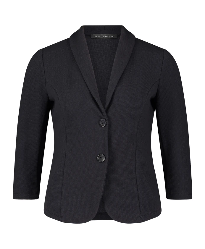 

Элегантный короткий блейзер с пуговицами. Betty Barclay, черный