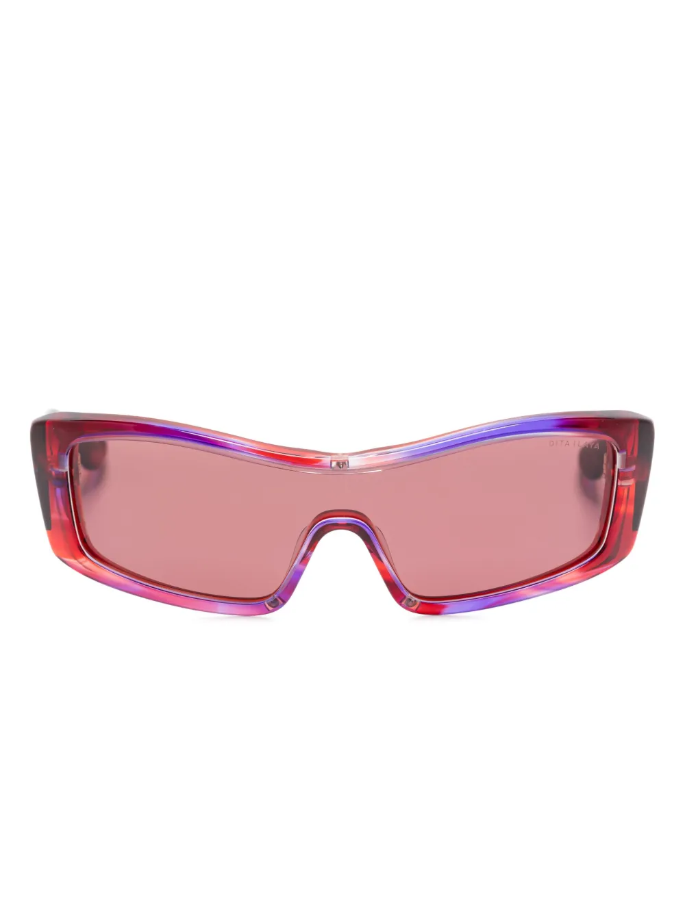 

Солнцезащитные очки в массивной оправе Dita Eyewear, красный