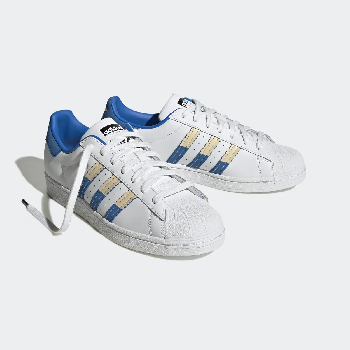 

Кроссовки Adidas Originals "SUPERSTAR", цвет Cloud White / Sand Strata / Bright Royal