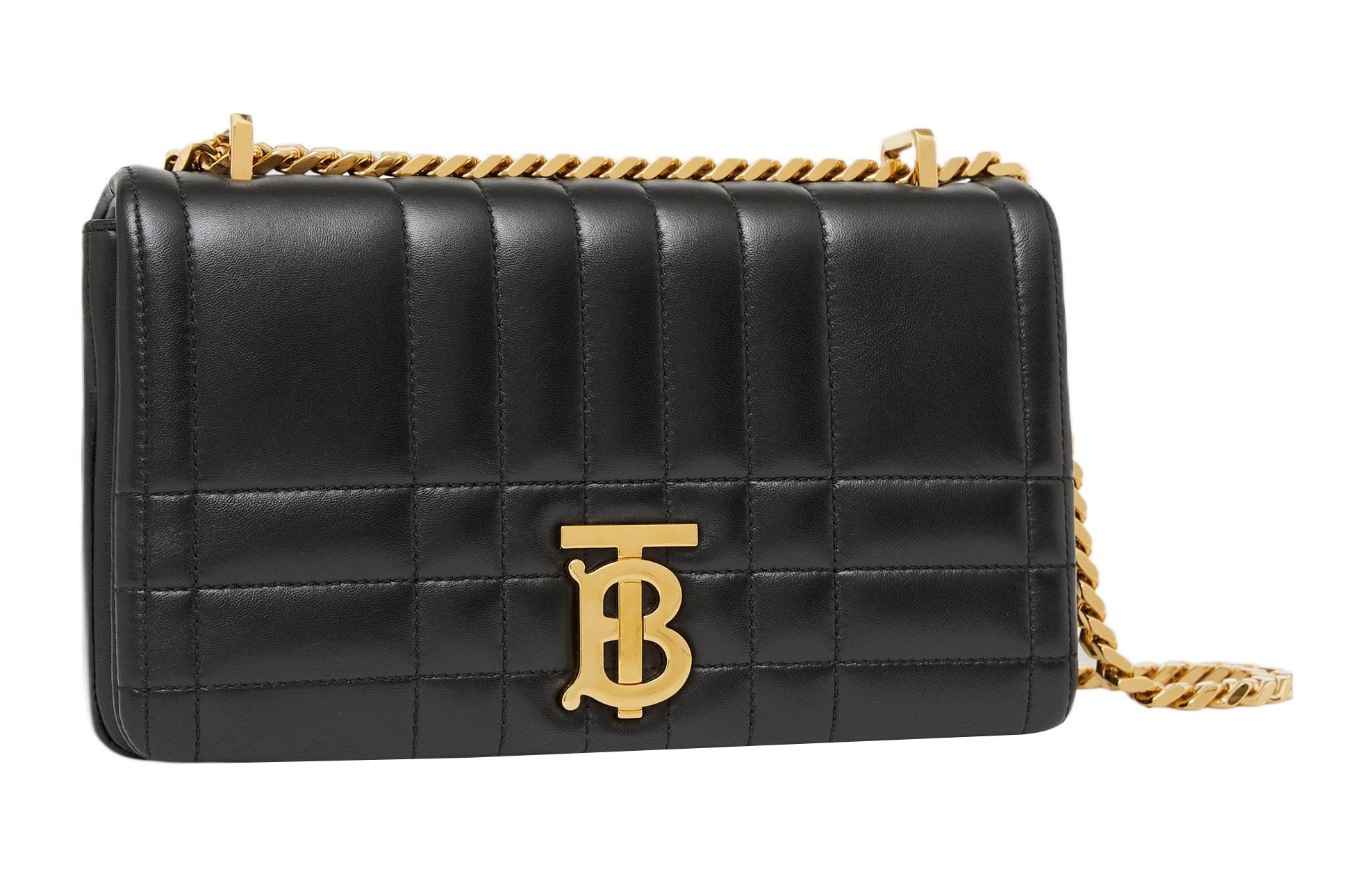 Сумка Burberry Lola, стеганая, из натуральной кожи, черная — фото 4