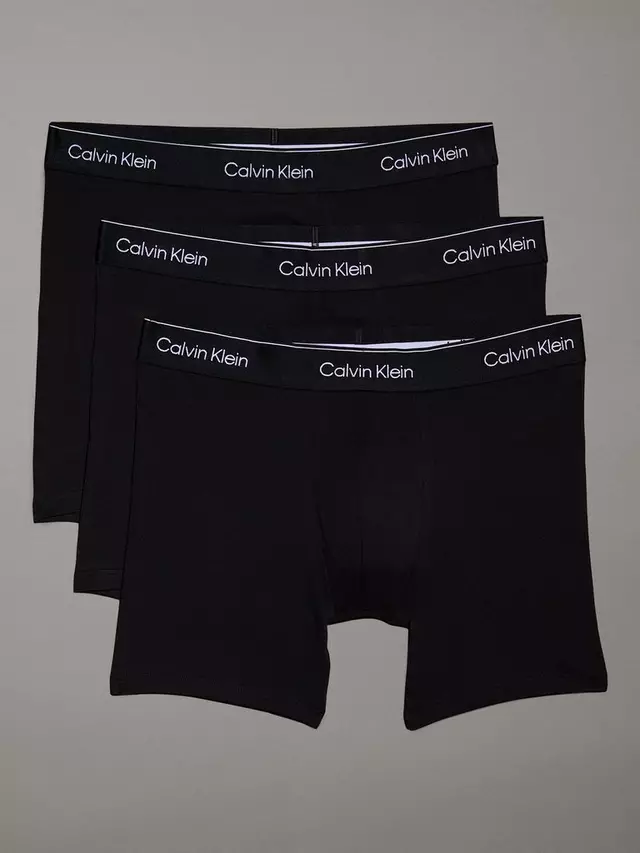 

Боксеры Calvin Klein Cotton Stretch 3 шт, цвет black w/black wb