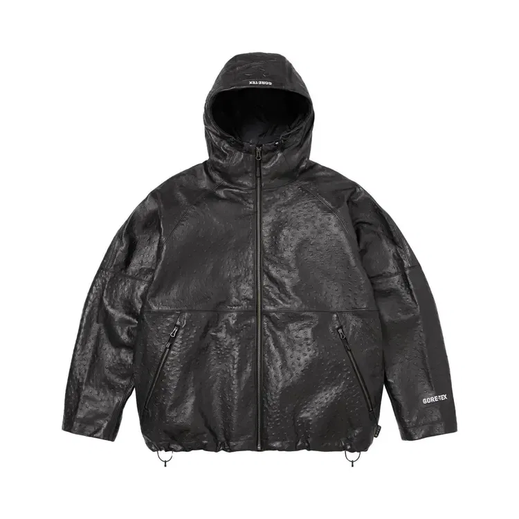 Куртка из кожи с тиснением Supreme GORE-TEX, черный