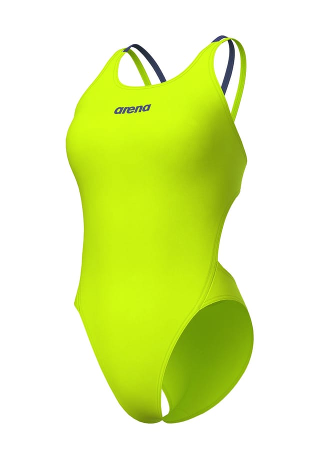 

Купальник "solid swim tech multi back" быстросохнущий двойные бретели Arena, цвет 688 artic lime-fut