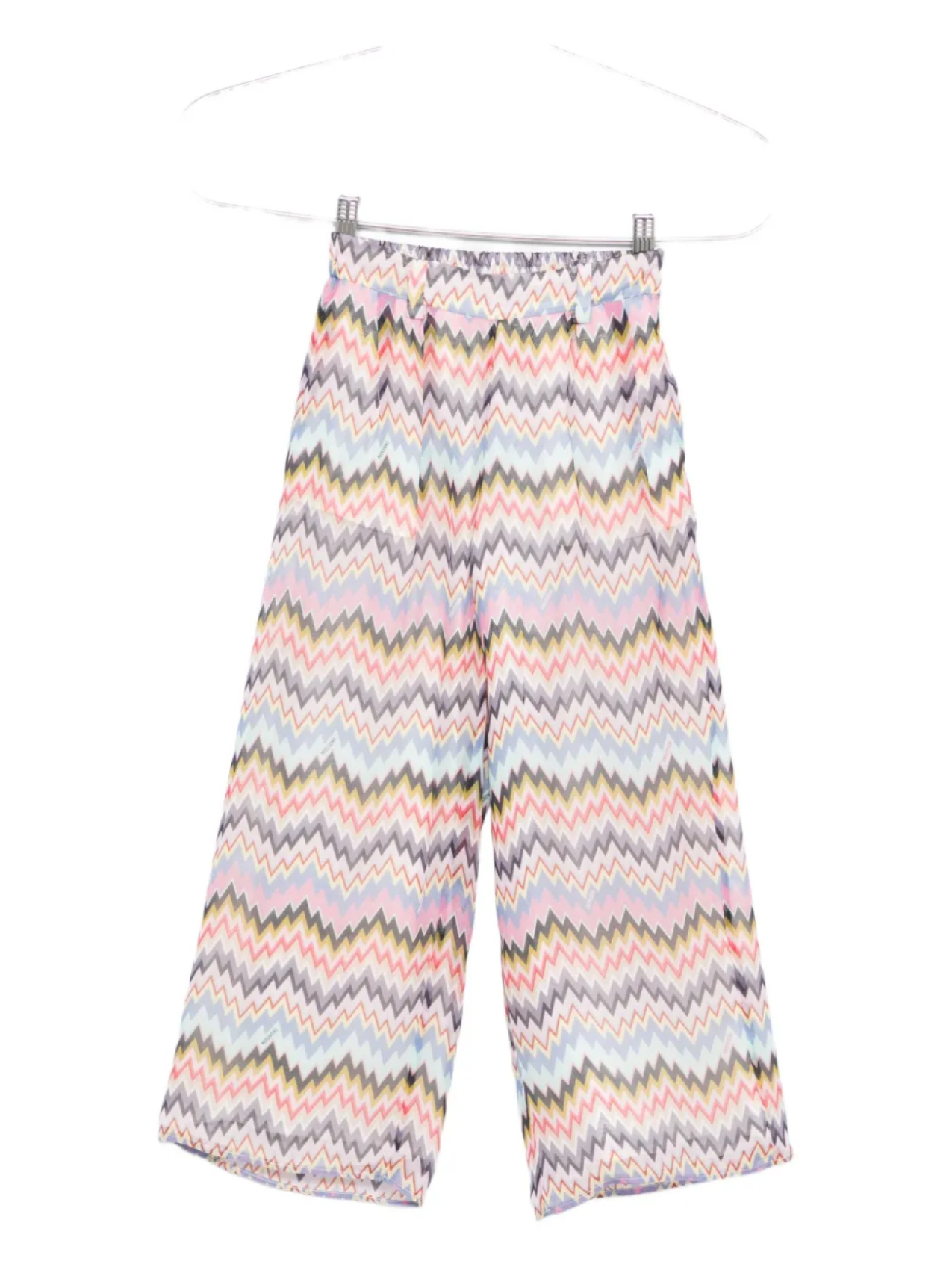

Брюки Missoni Kids с зигзагообразным принтом, розовый