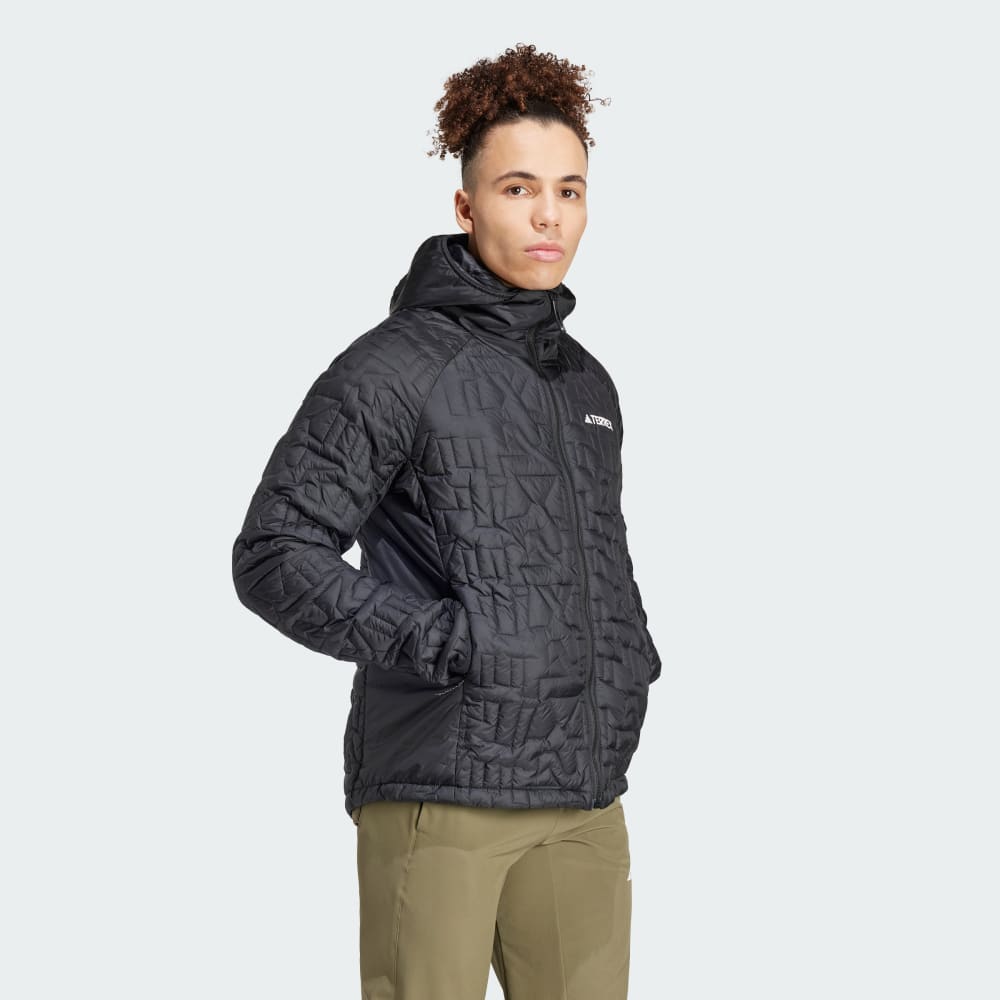 Куртка Adidas Terrex Xperior PrimaLoft Loose Fill Insulated Hooded Jacket, черный — фото 3