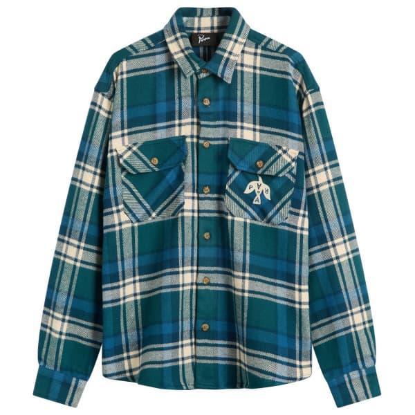 

Рубашка из вороньего фланели By Parra, Pine Green