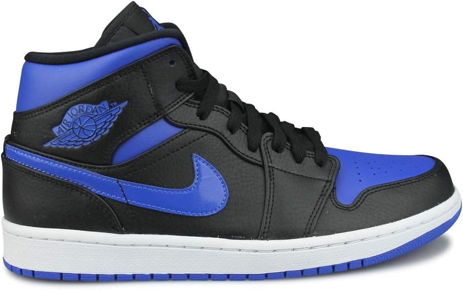 

Кроссовки Nike Air Jordan 1 Mid для мужчин, Black/Hyper Royal/White