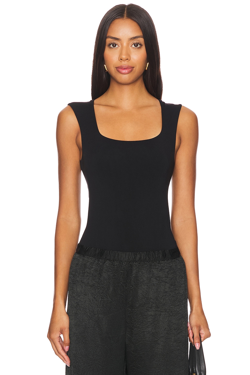 

X intimally fp luna боди с квадратным вырезом Free People, черный