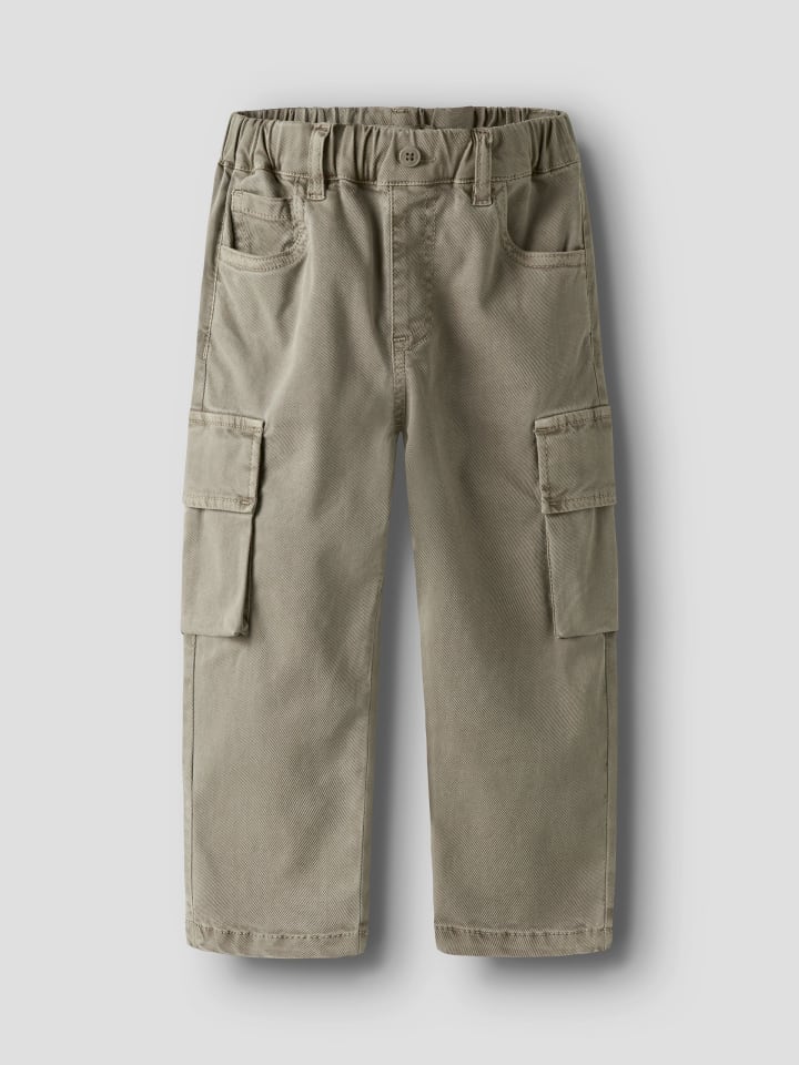 Детские брюки-карго Name it Boys' Cargo Pants NMMBEN TAP CARGO TWI PANT 8950-PO цвета шиншиллы — фото 2