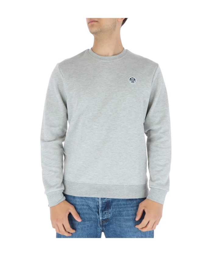 

Серая толстовка с длинными рукавами и круглым вырезом North Sails, серый