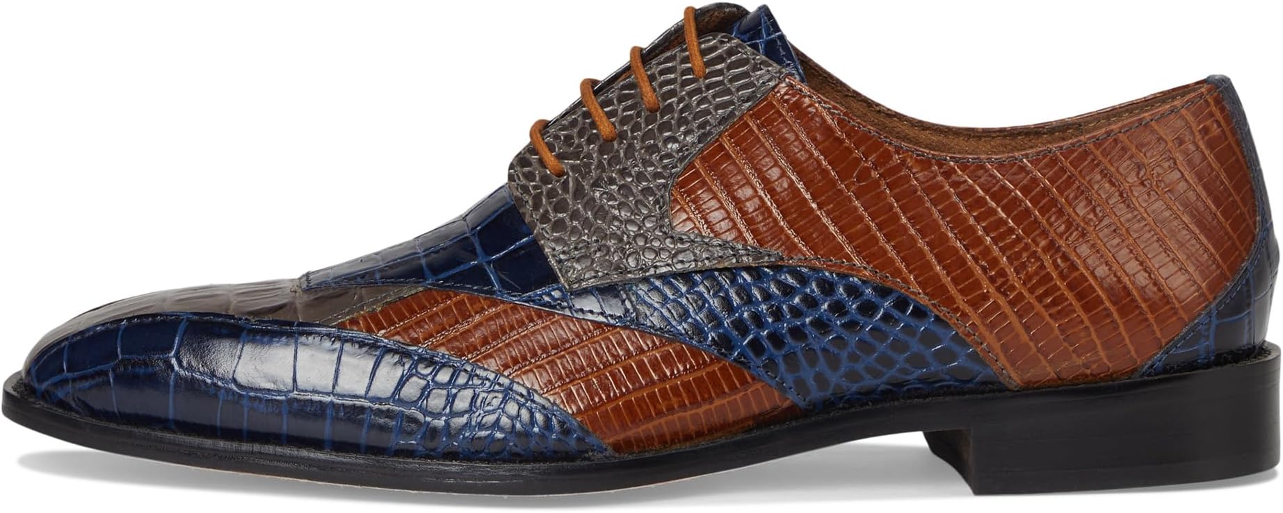 Оксфорды Stacy Adams Men's Tristano Bike Toe Lace-Up, Gray Multi — фото 4