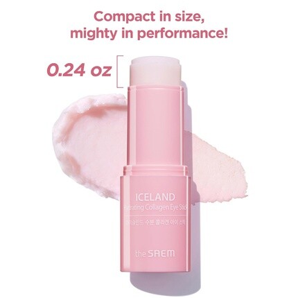 THESAEM Исландия Увлажняющий коллагеновый карандаш для глаз 0,24 унции Увлажняющий бальзам для глаз против морщин для обвисшей кожи под глазами Коллагеновый карандаш для глаз с ароматом розы — фото 3