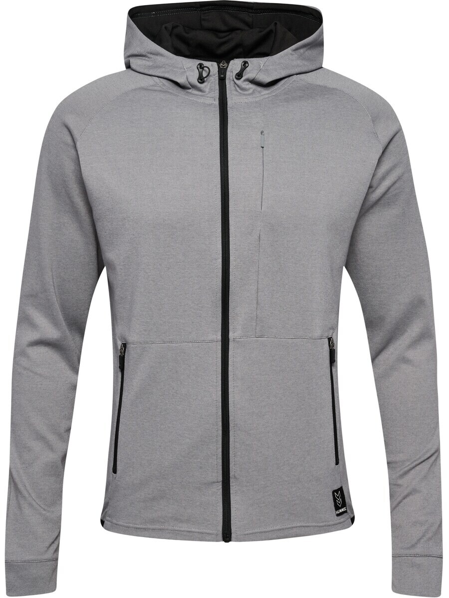 

Свитер с капюшоном на молнии Hummel Athletic Zip-Up Hoodie, пятнистый серый