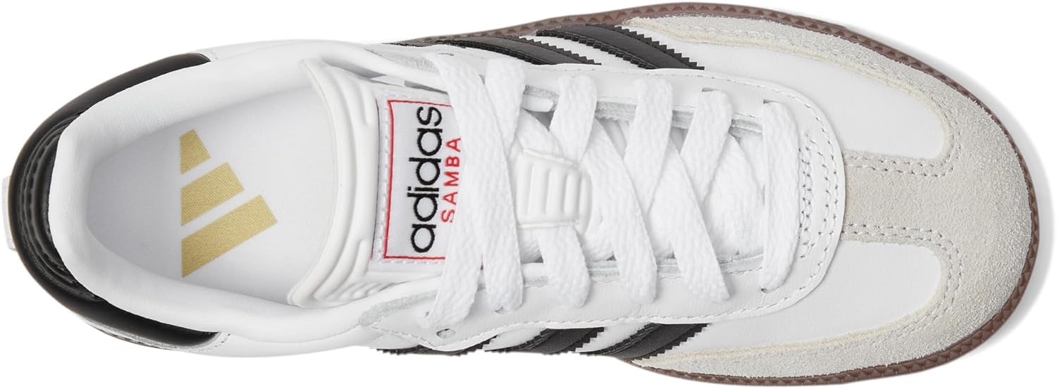 Кроссовки Adidas Samba OG для старших детей, белый/черный/карамельный — фото 2
