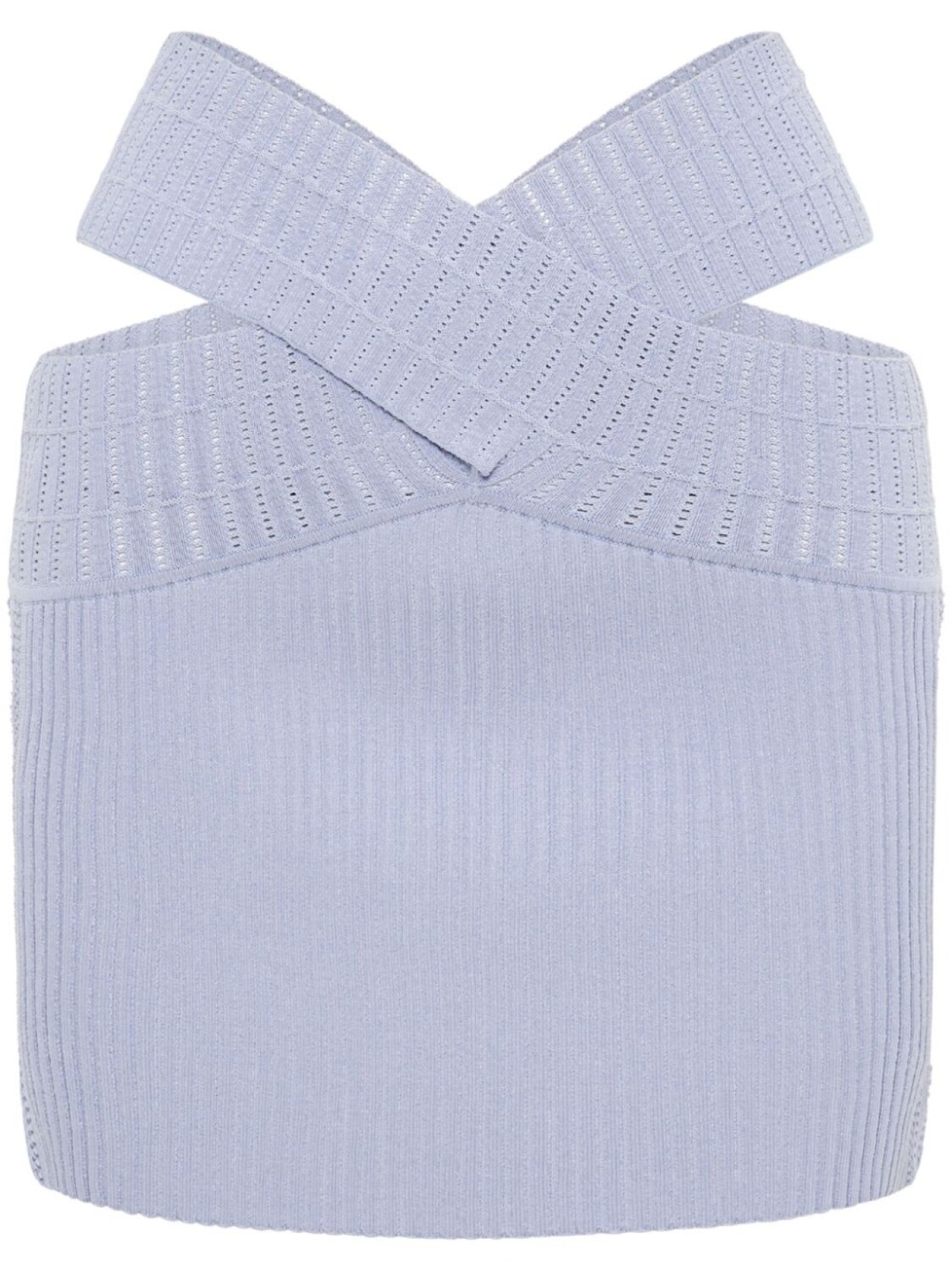 

Юбка мини Snakeskin в рубчик Dion Lee, серый