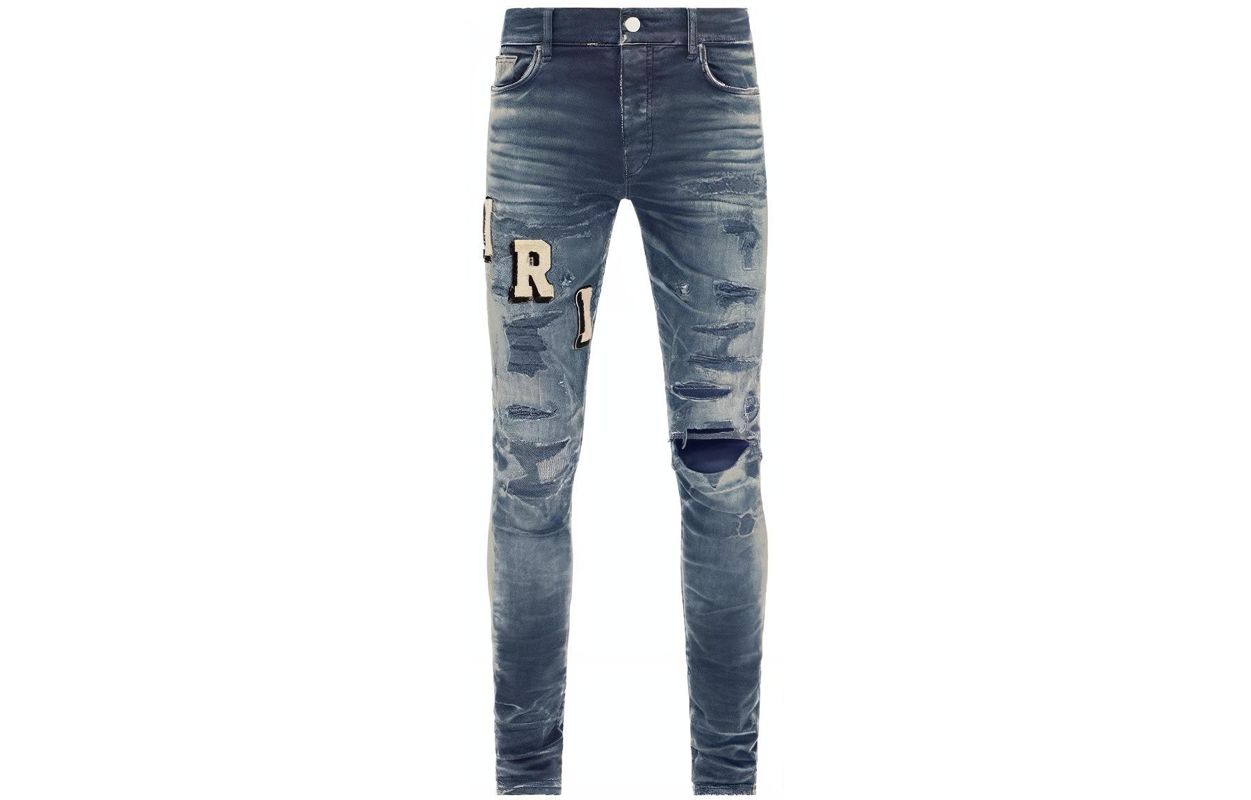 

Повседневные брюки мужские синие AMIRI