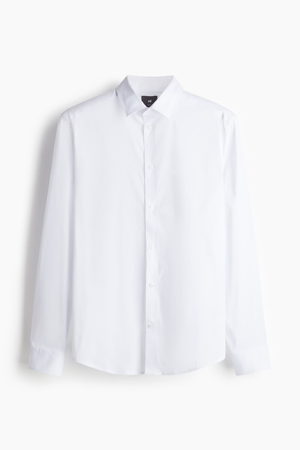 

Рубашка узкого кроя H&M, белый