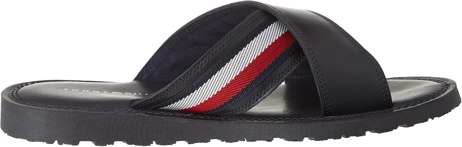 Сандалии Tommy Hilfiger Herren Core Hilfiger Lth Criss C Fm0fm05010 Сандалии, Blue Desert Sky — фото 4