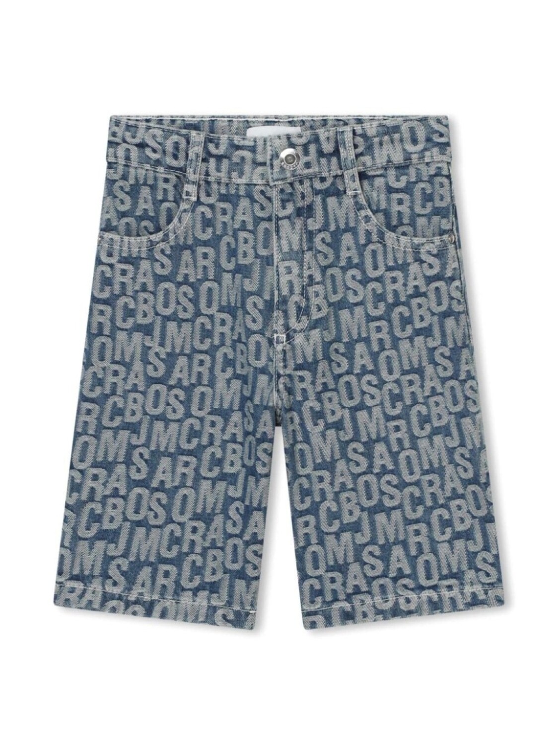 

Marc Jacobs Kids джинсовые шорты с монограммой, синий