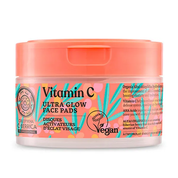 

Осветляющие и тонизирующие диски для лица C-Berrica Vitamin C Ultra Glow Face Pads Oblepikha, 35 g