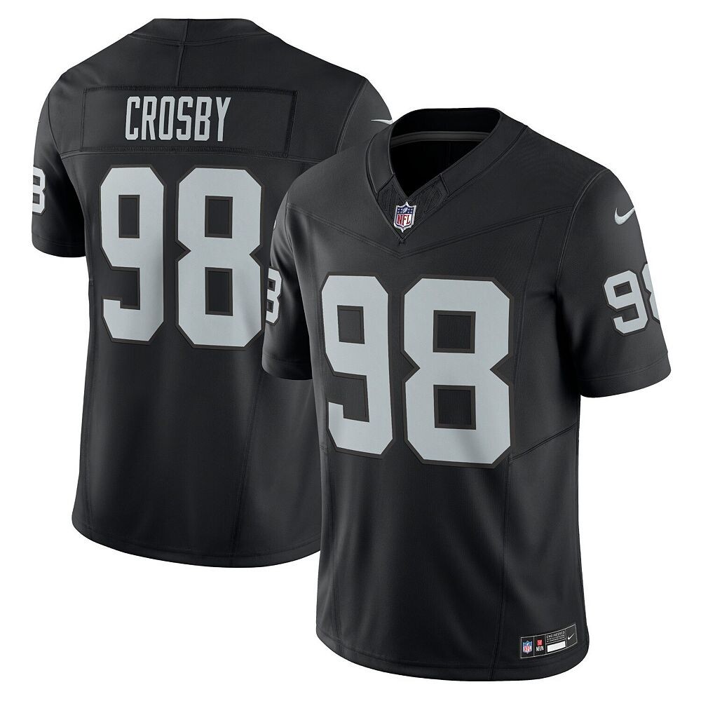 

Мужские кроссовки Nike Maxx Crosby Black Las Vegas Raiders Vapor F. Ограниченный Джерси, цвет Lvr Black