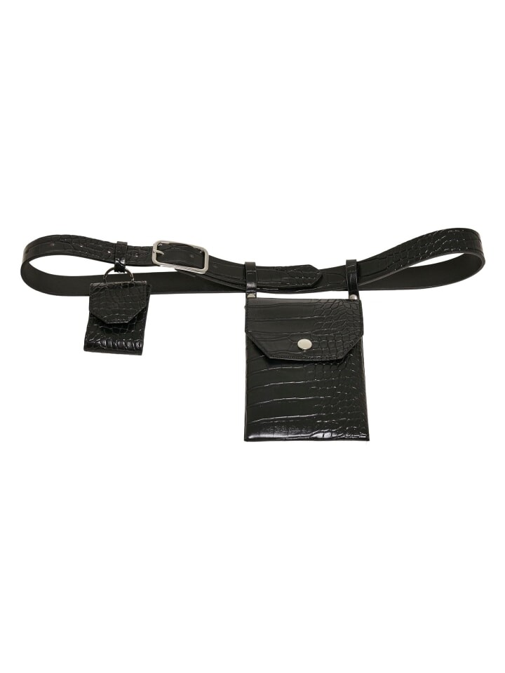 

Ремень Urban Classics, цвет black/silver