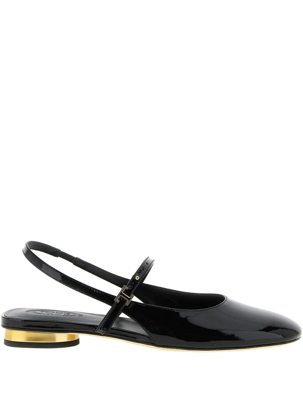 Балетки Мэри Джейн из лакированной кожи Tod'S, черный