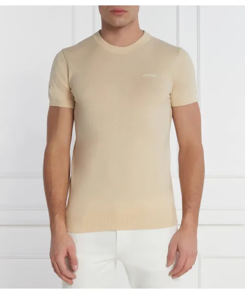 

Футболка Regular fit Guess Jeans, бежевый
