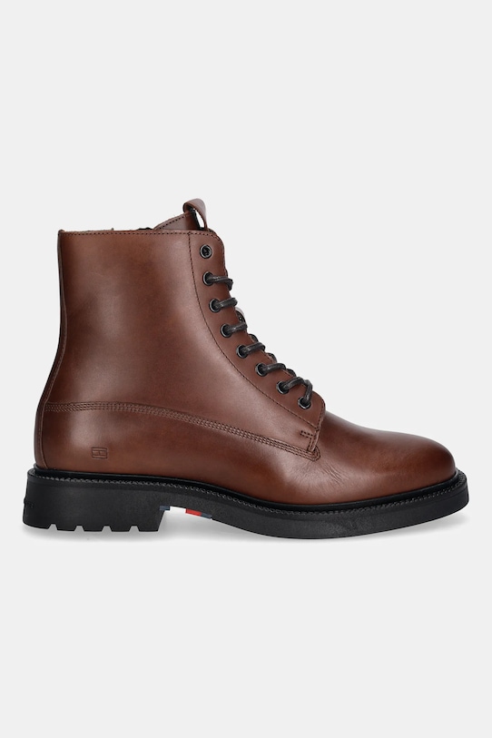 Высокие кожаные сапоги HILFIGER COMFORT LWT LTH BOOT Tommy Hilfiger, коричневый — фото 2