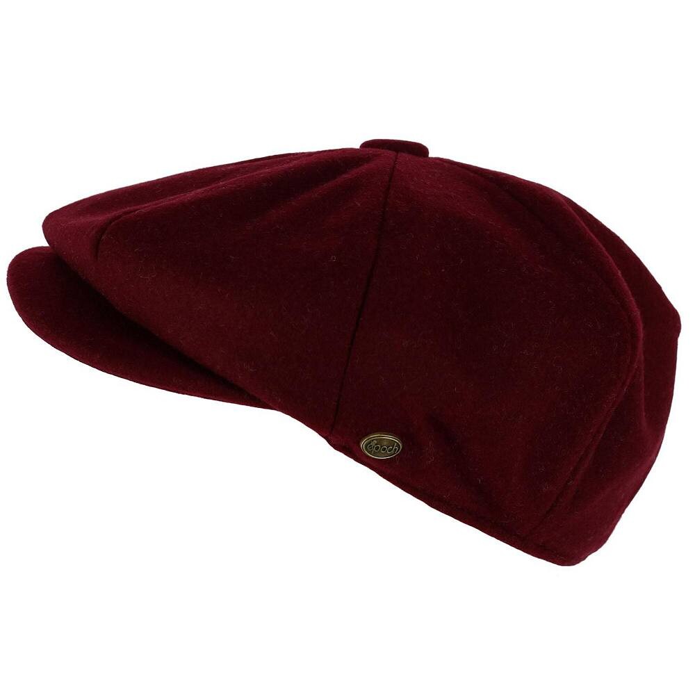 

Мужская кепка газетчика из шерсти Melton на 8 четвертей Epoch Hats Company, цвет Burgundy