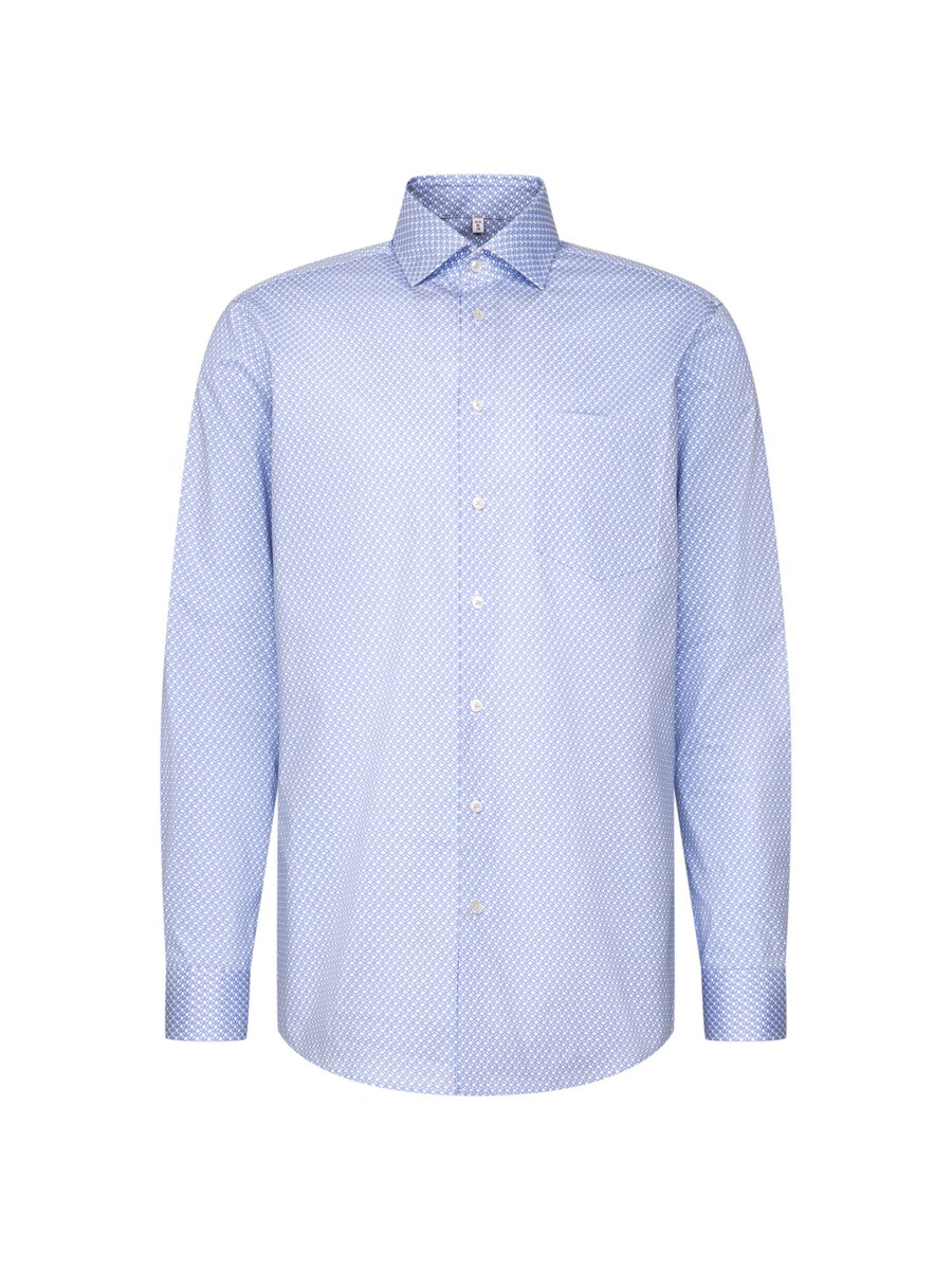 

Рубашка делового покроя Regular Fit SEIDENSTICKER Schwarze Rose, светло-голубой