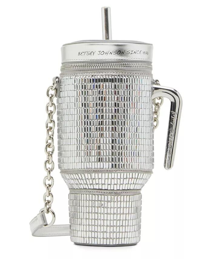 

Сумка через плечо Hydration Honey Betsey Johnson, серебряный