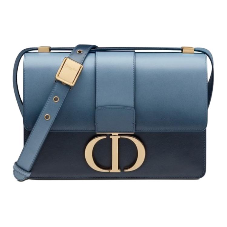 

DIOR Кожаная сумка через плечо женская индиго